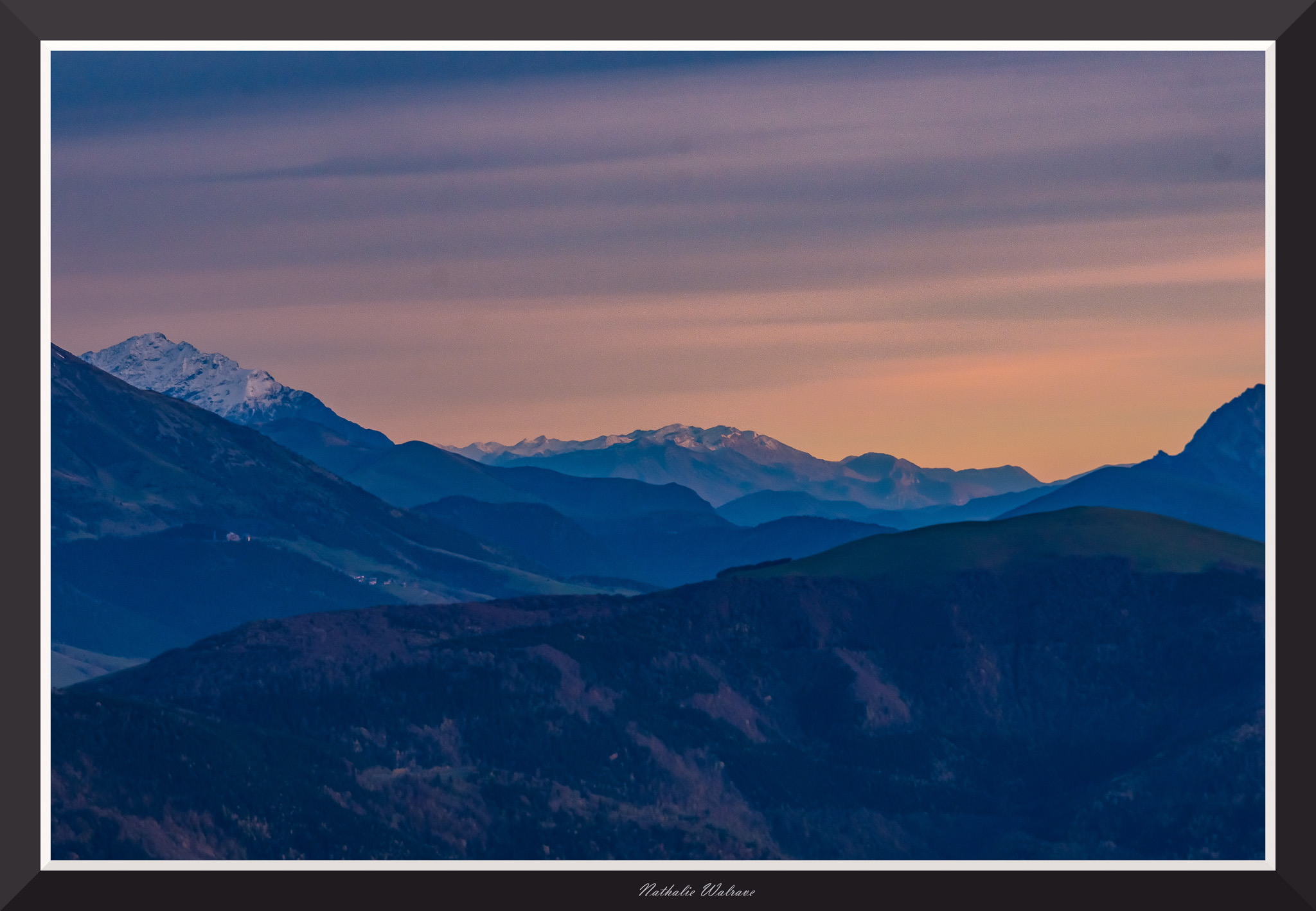 paysage de coucher de soleil